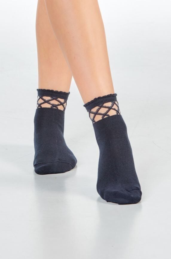 Check SARAH - blu scuro