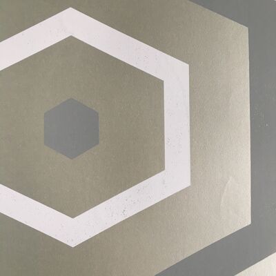 Polygon Wallpaper - grey - roll