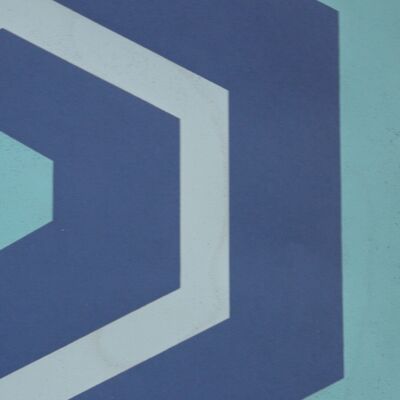 Polygon Wallpaper - blue and blue - sample