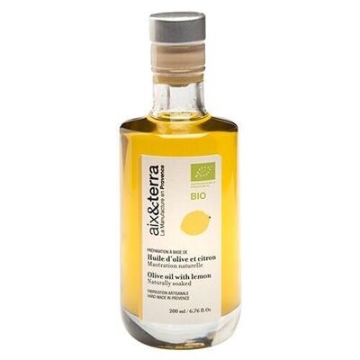 Huile d'olive au Citron (macération naturelle) BIO