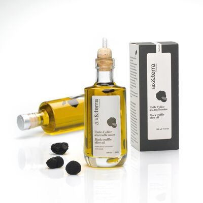 Black Truffle Olive Oil 200 ml case + spout