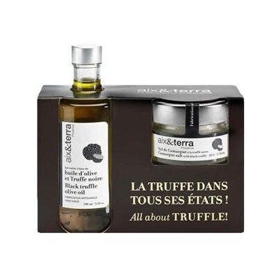 Black truffle oil and salt pack