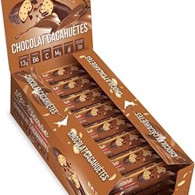 EAFIT LA BARRE PROTEINES VITAMINES - chocolat cacahuètes - 49g Présentoir de 24