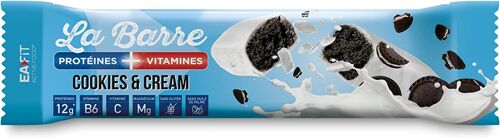 EAFIT LA BARRE PROTEINES VITAMINES - Cookies & cream - 49 g Unitaire