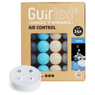 Avatar Remote Controlled USB LED cotton ball light garland - 24 balls