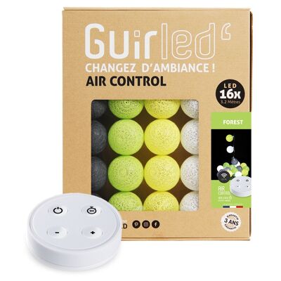 Forest Remote-controlled USB LED cotton ball light garland - 16 balls