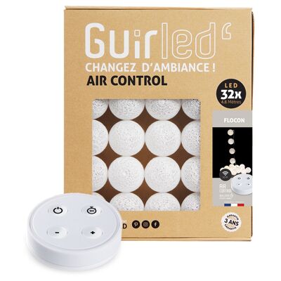 Snowflake Remote Control Light garland with USB LED cotton balls - 32 balls