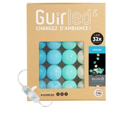 Horizon Classique Light garland with USB LED cotton balls - 32 balls