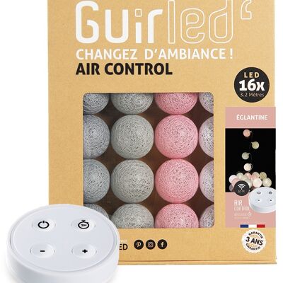 Églantine Télécommandée Guirlande lumineuse boules coton LED USB - 16 boules