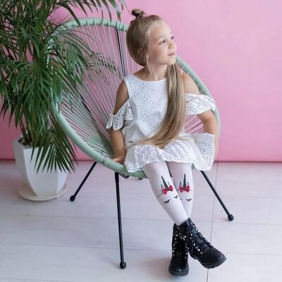 EINHORN - children's tights - white