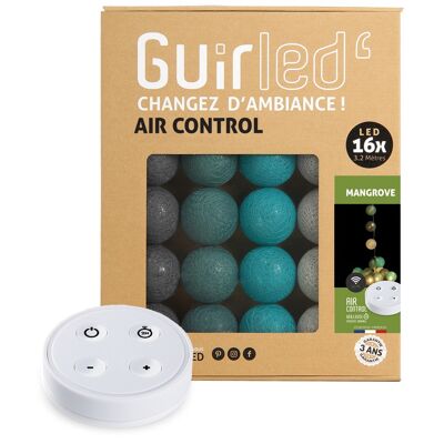 Mangrove Remote Control LED USB cotton ball light garland - 16 balls