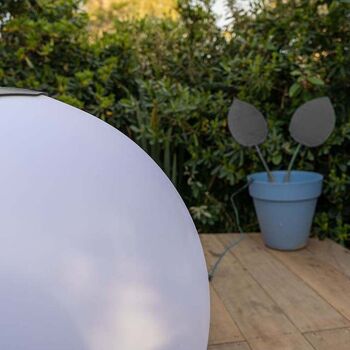 Sphère Premium LED RGB Boule lumineuse Étanche & Solaire télécommandée 6