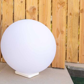 Sphère Premium LED RGB Boule lumineuse Étanche & Solaire télécommandée 9
