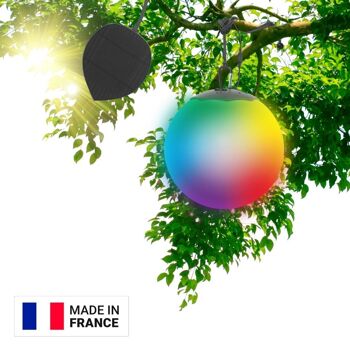 Sphère Premium LED RGB Boule lumineuse Étanche & Solaire télécommandée 16