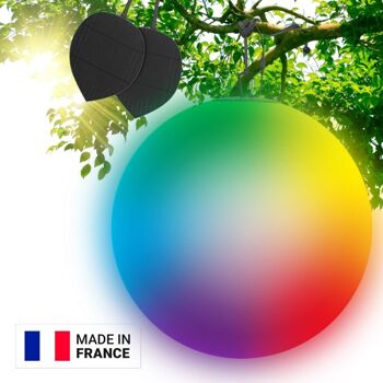Sphère Premium LED RGB Boule lumineuse Étanche & Solaire télécommandée 19