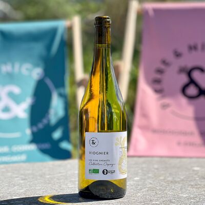 Vin blanc bio Viognier 2023 - IGP Pays d'Oc - Pierre & Nico - 75 cL
