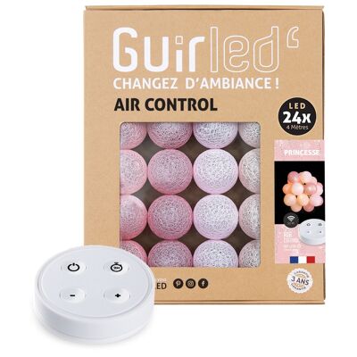 Princess Remote Control Light garland with USB LED cotton balls - 24 balls