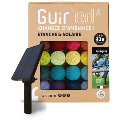 Harlequin Outdoor guirnalda de luz verano impermeable y solar bolas LED - 32 bolas