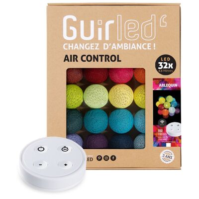 Arlequin Remote-controlled USB LED cotton ball light garland - 32 balls
