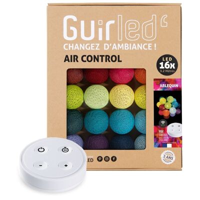 Harlequin Remote-controlled USB LED cotton ball light garland - 16 balls