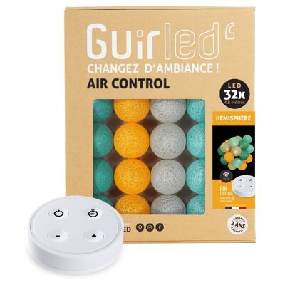 Ghirlanda luminosa a sfera di cotone LED USB telecomandata Hemisphere - 32 gomitoli