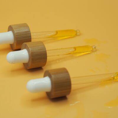 Glass and bamboo pipettes