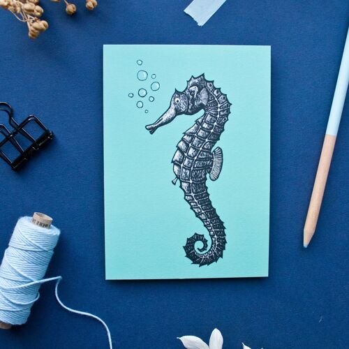 Postkarte | Seepferdchen 2