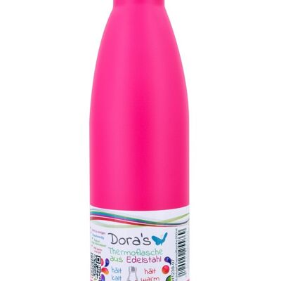 Edelstahl Thermoflasche pink 500ml