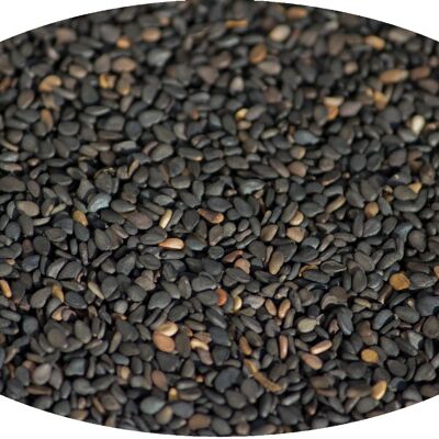 Sesame black unpeeled - 1kg spices