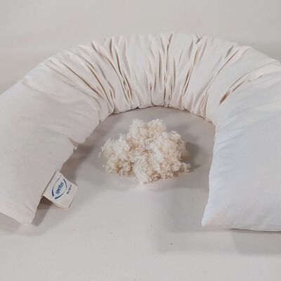 170 x 28 cm wool bead nursing pillow, organic twill, item 0174111