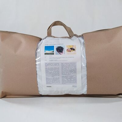 40 x 80 cm Seagrass Sleeping Pillow, Organic Twill, Item 0844101