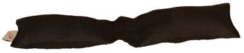 Coussin pour clavier, 9 x 33 cm, coquilles de millet, lin noir, article 3122220 7