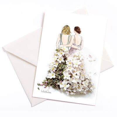 My wife - card with color core and envelope | 190