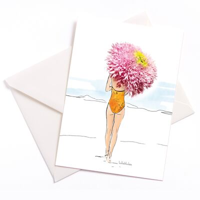 Summer's Day - card with color core and envelope | 184