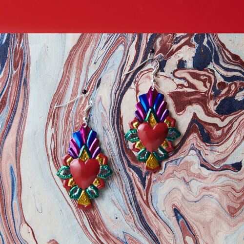 Boucles d'oreilles coeur ex-voto - rombo