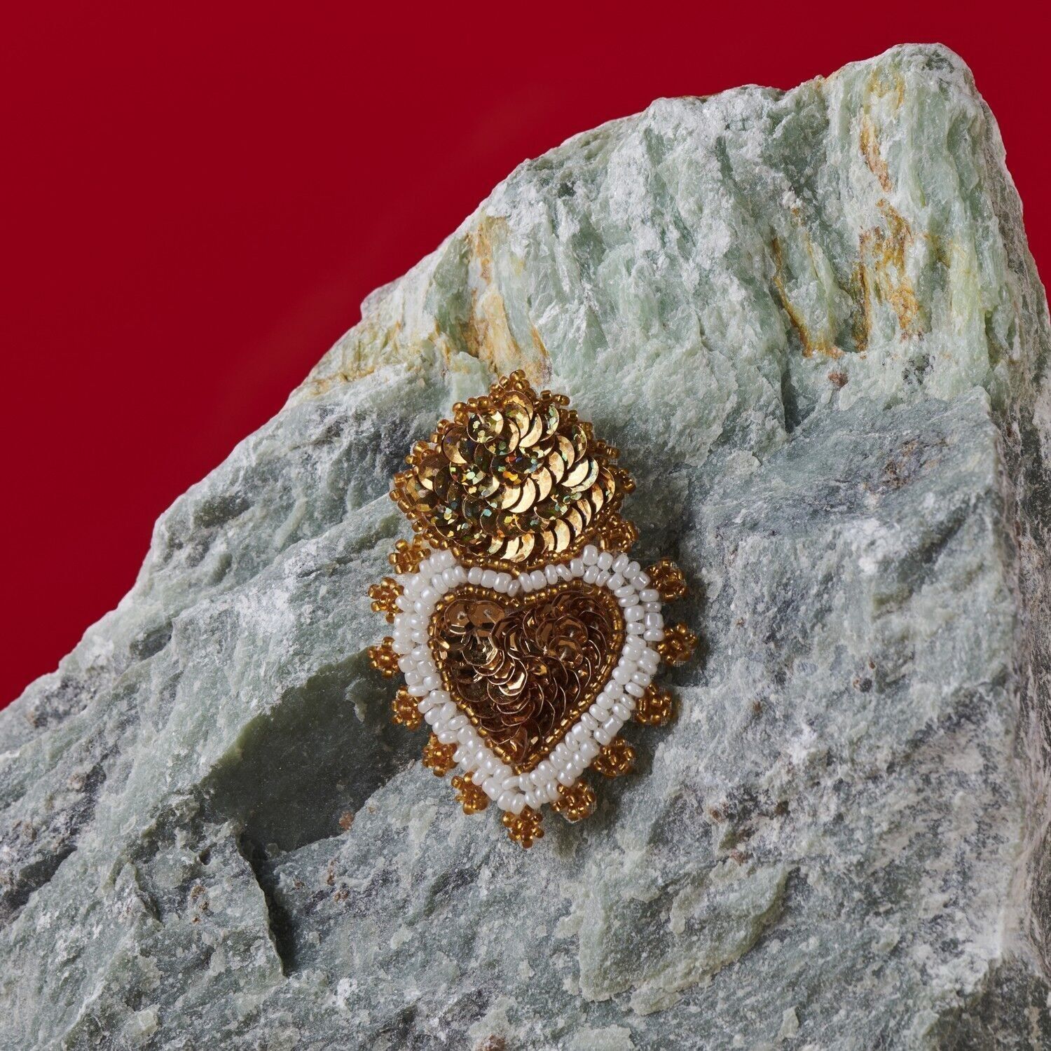 Spilla Cuore ex voto oro