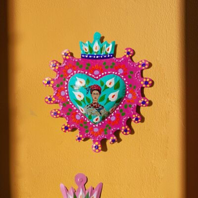 Frida corazón floral