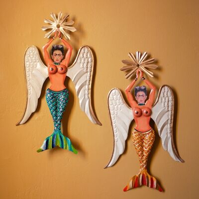 Mermaid Frida wall decor (2 assorted colors)