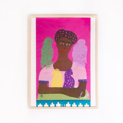 Frida Kahlo Seidenpapier Poster (verschiedene Farben)