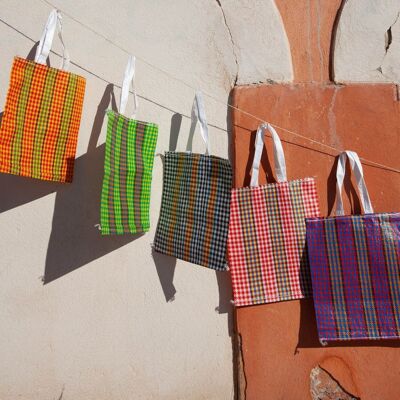 Plaid Pattern Recycled Bags