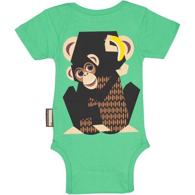 Body bébé manches courtes Chimpanzé