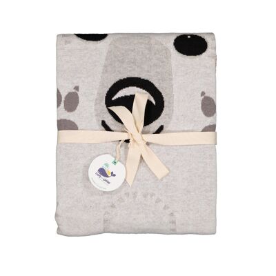 Couverture en tricot ours polaire