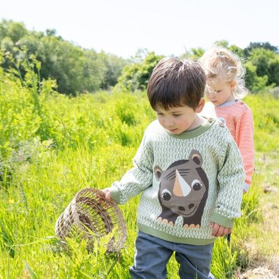 Pull tricot rhinocéros