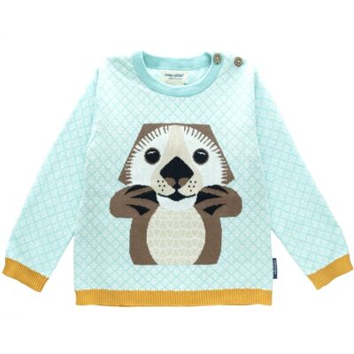 Pull tricot loutre
