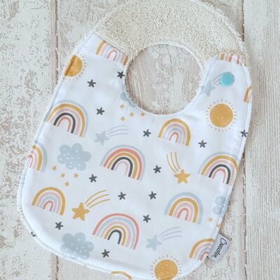 Bavoir coton bio Rainbow