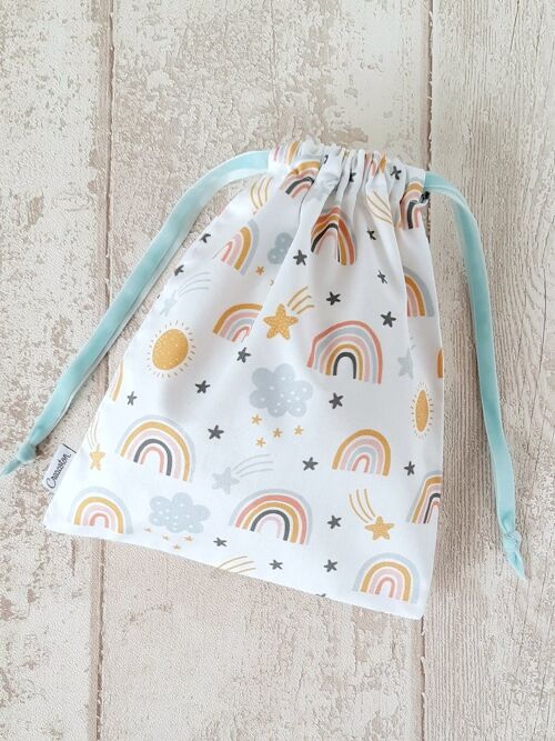 Sac à doudou coton bio Rainbow