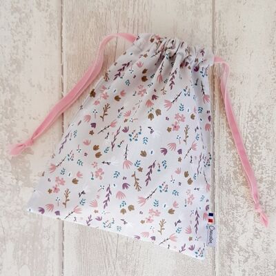 Sac à doudou coton bio Sweet Forest Fleur