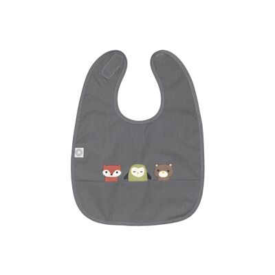 Dark gray bib friends