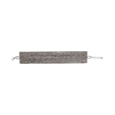 Donna Crystal Clasp Bracelet - Silver DB1417S