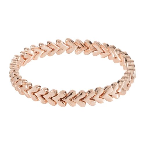 Aura Heart Open Bracelet - Gold